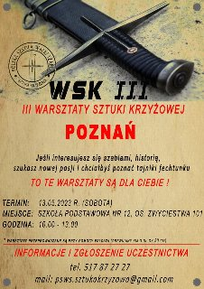 III warsztaty sztuki krzyżowej - szermierka polską szablą historyczną