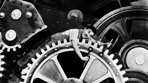 "Dzisiejsze czasy" (1936) reż. Ch. Chaplin