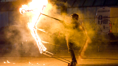Fireshow na Pyrkonie 2013. Fot. Katarzyna Nowacka