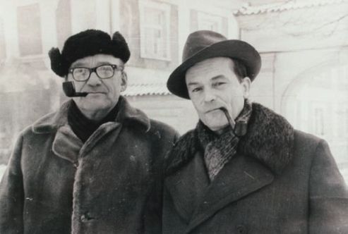 Roman Brandstaetter i Egon Naganowski, fot. T. Naganowski - grafika artykułu