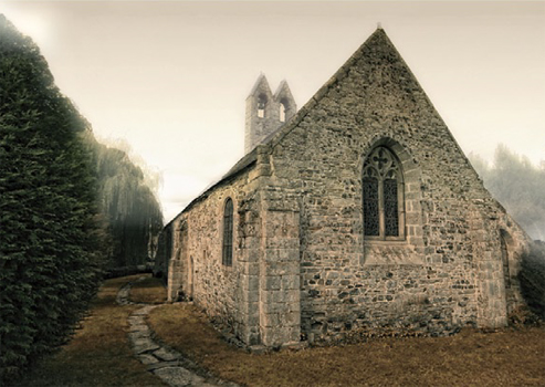 XII-wieczna kaplica templariuszy w Pléboulle. Fot. M. Kielas (Dom Bretanii) - grafika artykułu