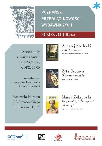 Książki Jesieni 2012. fot. Biblioteka Raczyńskich - grafika artykułu
