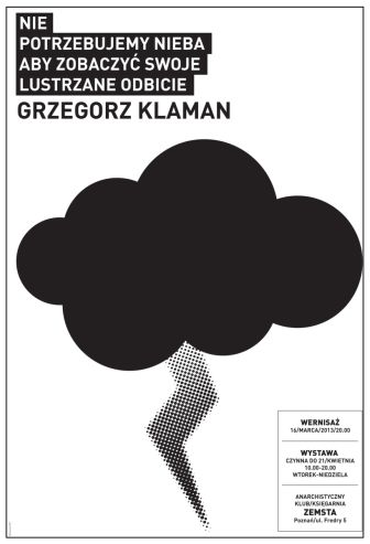 Wystawa Grzegorza Klamana: 16.03-21.04, księgarnia Zemsta - grafika artykułu