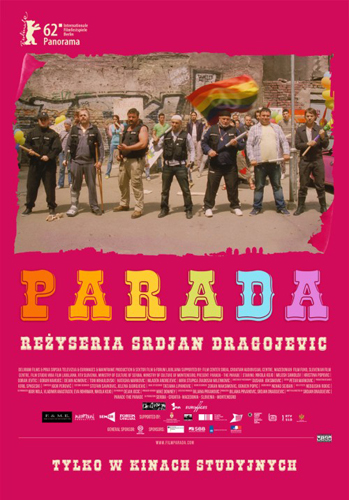 Plakat filmu "Parada" (2011). Dystrybucja Aurora Films - grafika artykułu