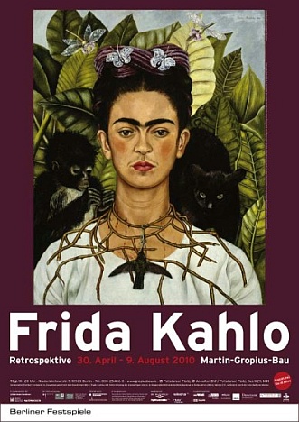 Plakat berlińskiej wystawy Fridy Kahlo - grafika artykułu