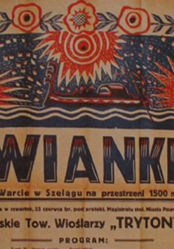 Plakat zapraszający na Poznańskie Wianki 1927 rok