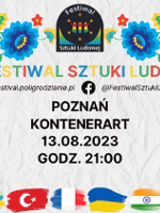 Colourful event poster with information about the event.