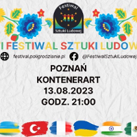 Colourful event poster with information about the event.