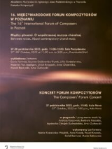 Event poster with information about it.