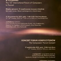 Event poster with information about it.