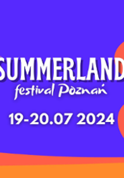 Festival poster - name and dates of the Festival on blue and orange beckground.