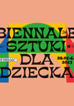 Colourful biennale poster