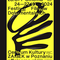 Black and yellow festival poster with information about it.