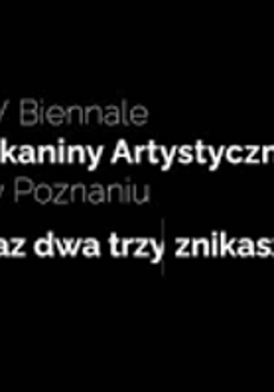 Poster: white and grey text on black background - the title of the event.