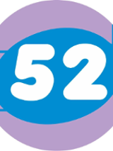 Fragment of the festival poster with the number 52.