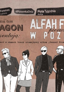 Graphics promoting the concert