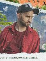 Photo of Baranovski on a colourful background