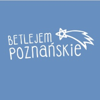 Event poster: the name of the event "Betlejem Poznańskie" on a blue background.