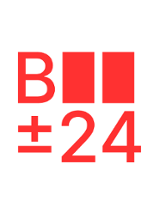 Festival logo in red and white colours.