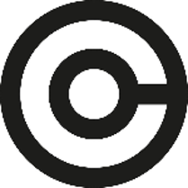 Two black circles on white background linked with a black line