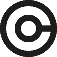 Two black circles on white background linked with a black line