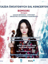 Concert poster with photo of Bomsori and information about the event.