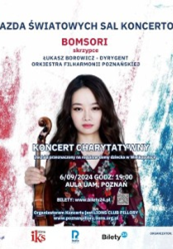 Concert poster with photo of Bomsori and information about the event.