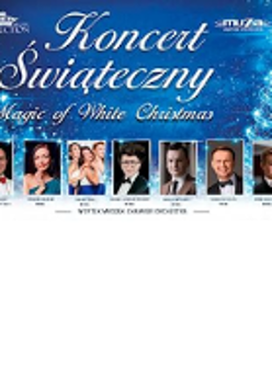 Concert poster with small photos of the concert performers.
