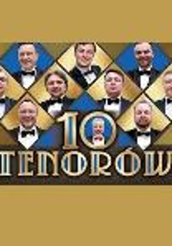 Concert poster - photo of ten performers and inscription "10 tenors"
