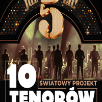 Concert poster - ten men on stage.