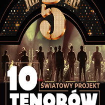 Concert poster - ten men on stage.
