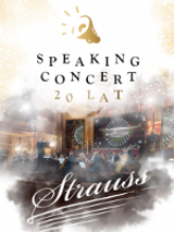 Concert poster: the title of the event and the orchestra in a background.