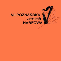 Event poster: the name of the event, orange background.