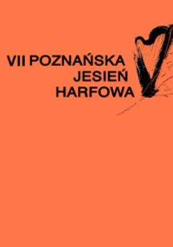 Event poster: the name of the event, orange background.