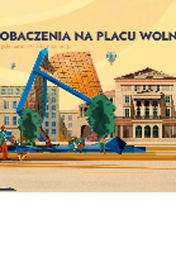 Poster of events on Wolności Square