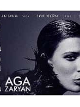 Concert poster - black and white photo of Aga Zaryan