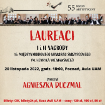 Concert poster with information about the event.