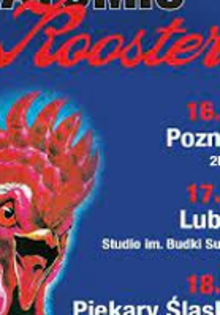 Concert poster with information about the tour and a picture of a rooster.