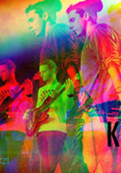 Concert poster - colourful photo of the performers.