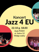 Concert poster with information about the event and small pictures of three choirs.