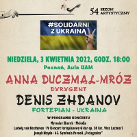 Concert poster with information about the event