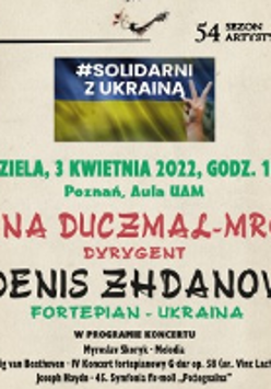 Concert poster with information about the event
