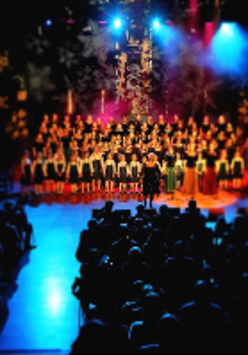Picture of the Choir performing on stage