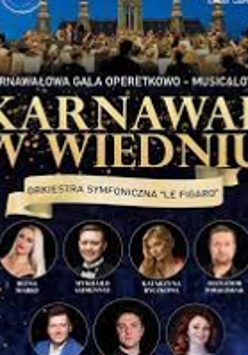Concert poster with information about the event and small photos of performers..