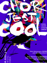 Colourful concert poster with information about the event.