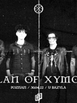 Black and white photo of the band