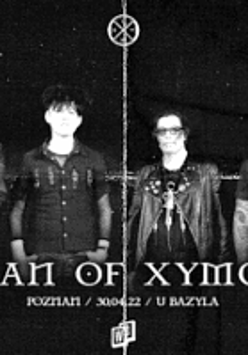 Black and white photo of the band
