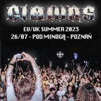 Concert poster - photo of a crowd of people. Above it information about the event.