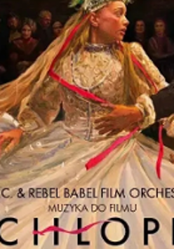 Concert poster: photo from "The Peasants" movie - a girl in a folk costume.