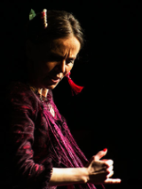 Photo of a woman dancing flamenco